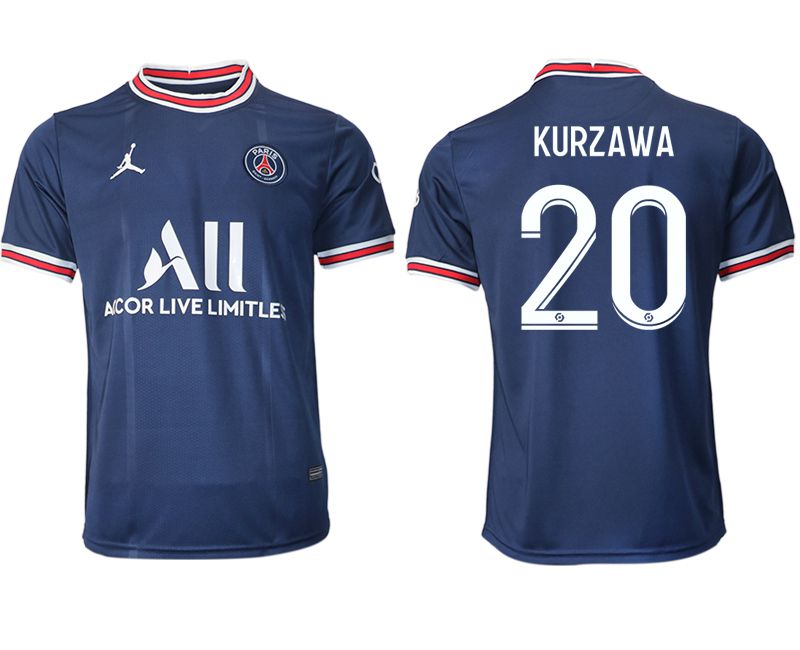 Men 2021-2022 Club Paris St German home aaa version blue #20 Soccer Jersey